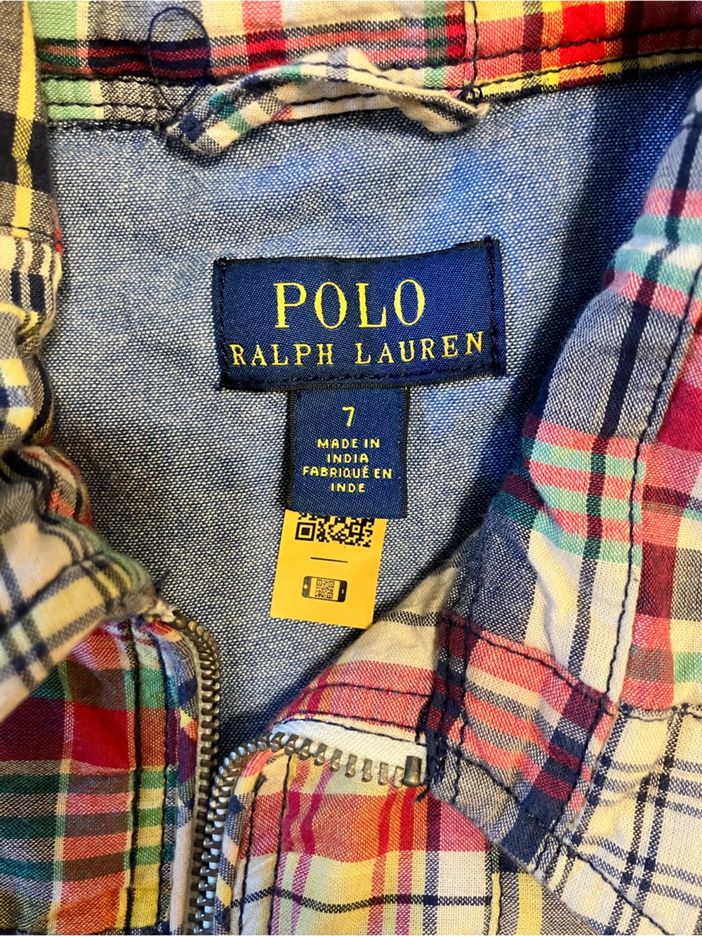 Polo Ralph Lauren Multicolor Plaid Zip-Front Shirt Jacket - Picture 2 of 5